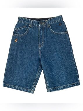 VINTAGE 2000s G-Unit Boys’ Logo Blue Denim Jean Shorts Size 7
